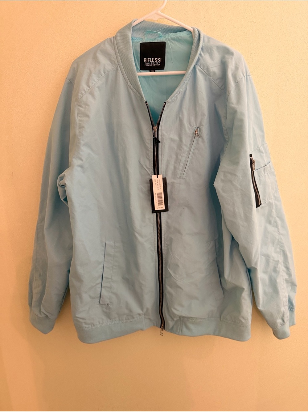 Riflessi Light Blue Men’s Bomber Jacket